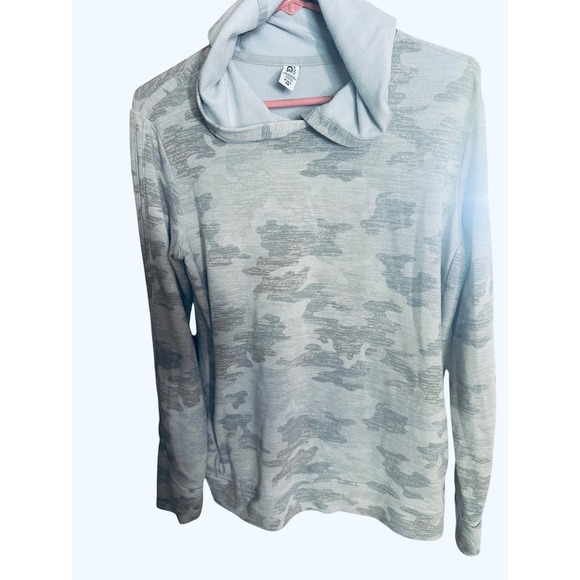 Athleta Girl Other - Athleta Girl Camo Hoodie Grey Camouflage Long Sleeve Top XXL 16